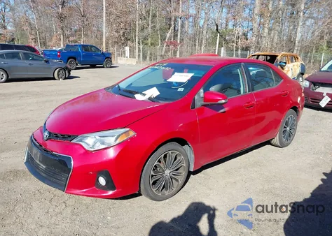2015 Toyota Corolla S Plus from USA, damaged, VIN 2T1BURHEXFC230466